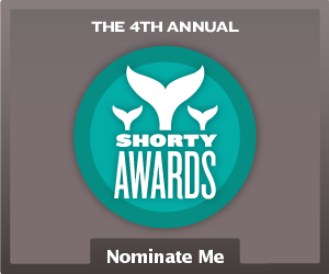 Nominate VeroniqueCheVAL for a social media award in the Shorty Awards!